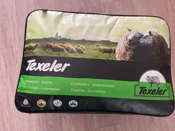 Twee eenpersoons dekbedden: Texels schapenwol. beschikbaar voor biedingen