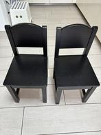 Houten kinderstoeltjes (zwart), Ophalen, Gebruikt, Zwart, Eén