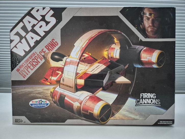 Star Wars TAC Obi-Wan's Jedi Starfighter & Hyperspace Ring, Verzamelen, Star Wars, Nieuw, Actiefiguurtje, Ophalen of Verzenden