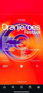 Oranjeroes festival 4 kaartjes, Tickets en Kaartjes, Drie personen of meer