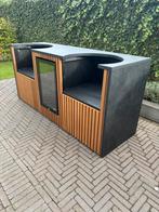 Maatwerk buitenkeuken. type 'Modern Double' , incl. mini-bar, Tuin en Terras, Buitenkeukens, Maatwerk, Houtskool, Vrijstaand, Verzenden