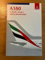 Safety Card EMIRATES A380 - 2015 version 3, Verzenden, Zo goed als nieuw, Kaart, Foto of Prent