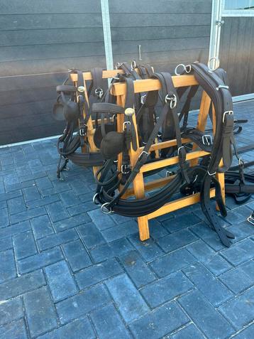 IDEAL EQUASTRIAN dubbelspan LeatherTech tuig donkerbruin beschikbaar voor biedingen