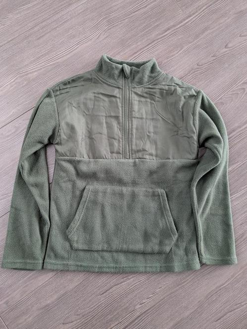 Fleece trui donkergroen 146/152, Kinderen en Baby's, Kinderkleding | Maat 146, Zo goed als nieuw, Trui of Vest, Ophalen