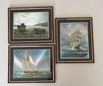 Dufex Folie Kunstdruk Edward Ward Zeilschip., Huis en Inrichting, Ophalen of Verzenden, Minder dan 50 cm, Schilderij