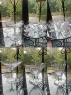 18 prachtige antieke cocktailglazen vintage geslepen kristal, Ophalen, Zo goed als nieuw, Overige typen