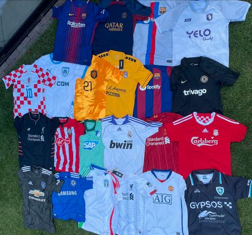 Voetbalshirts kind / XS (22 stuks los of bundel)., Kleding | Heren, Sportkleding, Zo goed als nieuw, Ophalen of Verzenden