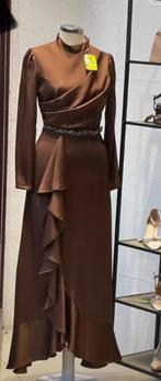 Avondjurk satijn, Kleding | Dames, Galajurk, Bruin, Manzaram, Ophalen of Verzenden