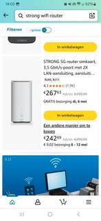 Mobile wifi router 5g/6g zie omschrijving, Computers en Software, Routers en Modems, Ophalen of Verzenden, Zo goed als nieuw