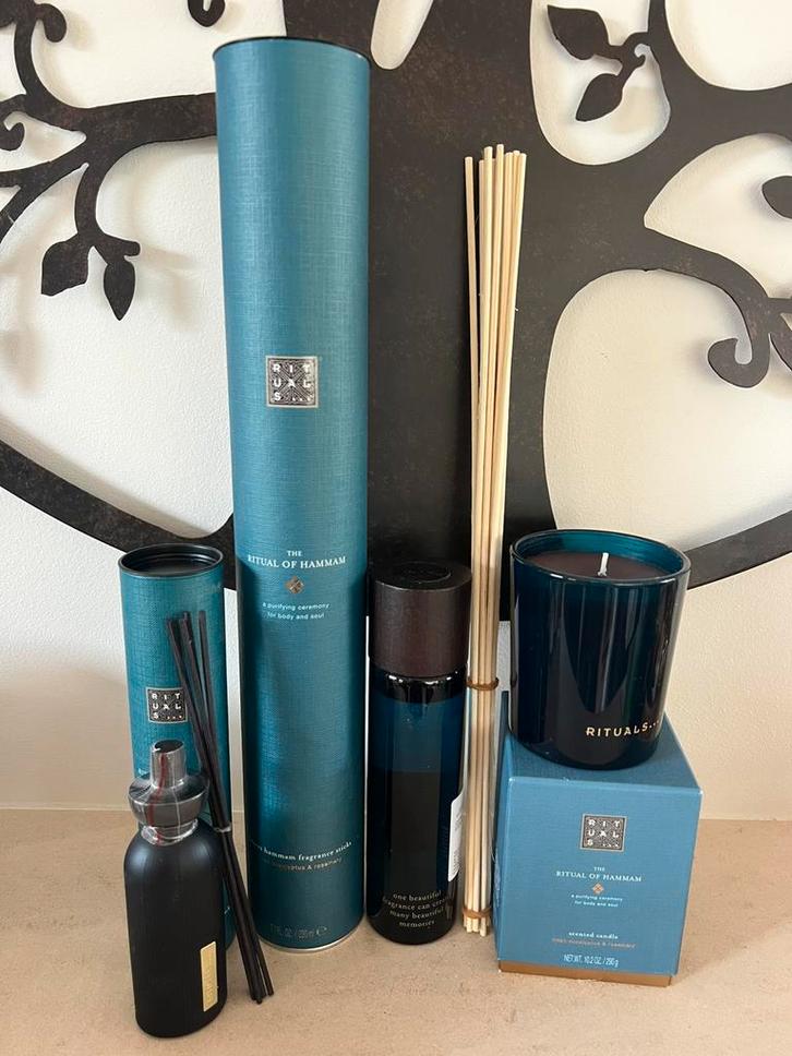 Rituals Hammam geurstokjes & geurkaars 💙🎁 Nieuw!, Sieraden, Tassen en Uiterlijk, Uiterlijk | Parfum, Nieuw, Ophalen of Verzenden