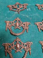 -	Kastbeslag antiek 6 stuks messing, Ophalen of Verzenden