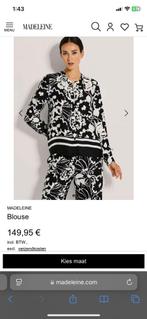 Madeleine Blouse Zwart / Wit, Kleding | Dames, Blouses en Tunieken, Zwart, Maat 42/44 (L), Nieuw, Ophalen of Verzenden