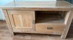 Tv kastje massief eiken white wash, Ophalen, Gebruikt, 100 tot 150 cm, Minder dan 100 cm