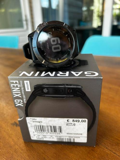 Garmin Fenix 6 Sapphire Carbon, Sieraden, Tassen en Uiterlijk, Sporthorloges, Zo goed als nieuw, Ophalen of Verzenden