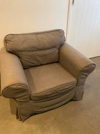 Ektorp ikea loveseat luie stoel loft stoel grijs en schoon!, Huis en Inrichting, Fauteuils, Ophalen, Zo goed als nieuw, 75 tot 100 cm