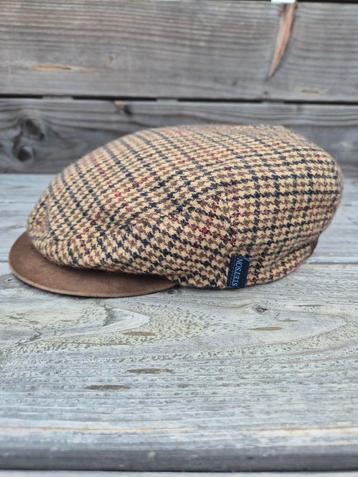 Stetson Quail Flat Cap – 100% Camelhair | Houndstooth - 57 beschikbaar voor biedingen