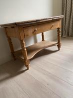 Oud Grenen sidetable, Huis en Inrichting, Tafels | Sidetables, Ophalen, Gebruikt, 100 tot 150 cm, 25 tot 50 cm