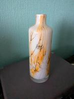 Fidrio Sunrise Flesvaas - Handgeblazen, Oranje, Ophalen of Verzenden, Minder dan 50 cm, Glas