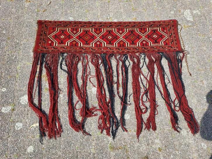 Oosters tapijt, Perzische tentingang, lxb = 120 x 32 cm., Antiek en Kunst, Antiek | Kleden en Textiel, Ophalen of Verzenden