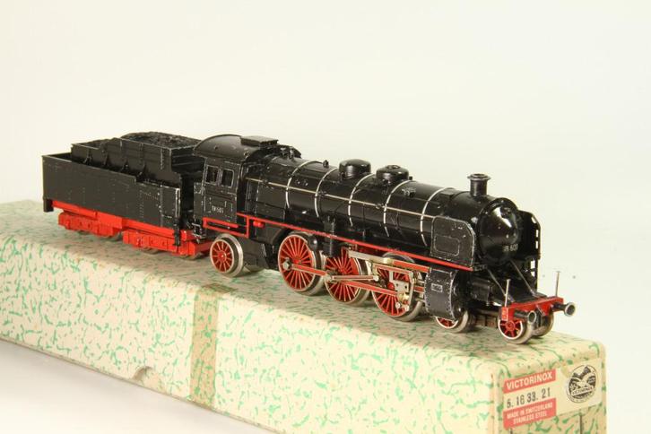 TE 2207 Trix Express stoomloc BR 18 zwart, Hobby en Vrije tijd, Modeltreinen | H0, Gebruikt, Locomotief, Gelijkstroom, Trix, Analoog