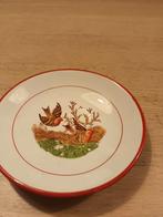 2 antieke  schoteltjes Petrus Regout decor Colibri, Antiek en Kunst, Ophalen of Verzenden