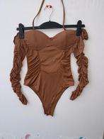 Beige body top maat 36 (S), Beige, Ophalen of Verzenden, Zo goed als nieuw, Lange mouw