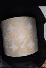 Riviera maison lampenkap wit/goud maat xl, Huis en Inrichting, Lampen | Lampenkappen, Ophalen, Zo goed als nieuw, Wit, Rond