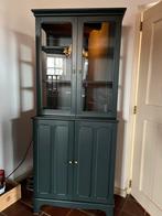 Blauwgroene buffetkast IKEA, Huis en Inrichting, Ophalen, Kunststof, Kast met vitrinedeur, 50 tot 100 cm