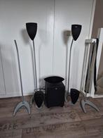 Mordaunt short 5.1 speakerset incl subwoofer en standaards, Audio, Tv en Foto, Luidsprekers, Zo goed als nieuw, Complete surroundset