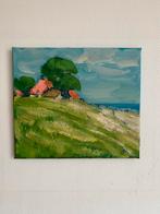 Landschapsschilderij Wim van der Veer, Ophalen