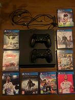 Playstation 4 - 2 controllers / 9 spellen, Spelcomputers en Games, Spelcomputers | Sony PlayStation 4, Ophalen of Verzenden, Met 2 controllers