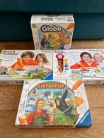 Tiptoi set Atlas Globe Dierenrijk Engelse Detective, Kinderen en Baby's, Speelgoed | Educatief en Creatief, Ophalen of Verzenden