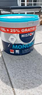 Nieuw 12,5 liter kleur wit Histor Monodek, Doe-het-zelf en Verbouw, Wit, Nieuw, Ophalen of Verzenden, Verf