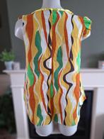 Made in Italy mooie retro print top M | Gratis Verzenden !, Maat 38/40 (M), Made in Italy, Verzenden, Geel