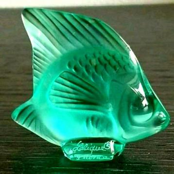 Lalique Fish lichtgroen beschikbaar voor biedingen