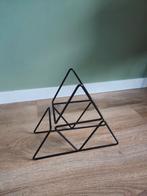 Stijlvol metalen wijnrekje voor 4 flessen, Ophalen, Zo goed als nieuw, Minder dan 5 flessen, Metaal