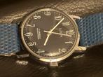 Vintage opwindmechanisme polshorloge 17 Jewels, Ophalen of Verzenden, Zo goed als nieuw, Zwart, Android