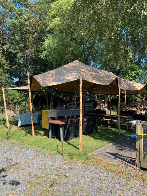 Feestje? Huur een mooie Stretchtent!, Tuin en Terras, Partytenten, Zo goed als nieuw, 8 meter of meer, 6 meter of meer, Verzenden