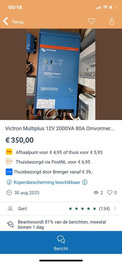 Victron MultiPlus “Oplichter”, Auto-onderdelen, Accu's en Toebehoren, Ophalen of Verzenden