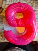 Opblaasbare 9 jaar verjaardag versiering roze cijfer, Ophalen of Verzenden, Zo goed als nieuw