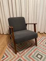 Ekanaset Stoel - Eikenhout & Grijze Bekleding, Huis en Inrichting, Fauteuils, Ophalen, Minder dan 50 cm, Minder dan 75 cm, Zo goed als nieuw