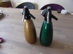 2 x vintage siphon spuitwaterfles BOC England soda sifon, Verzamelen, Ophalen of Verzenden, Huis en Inrichting