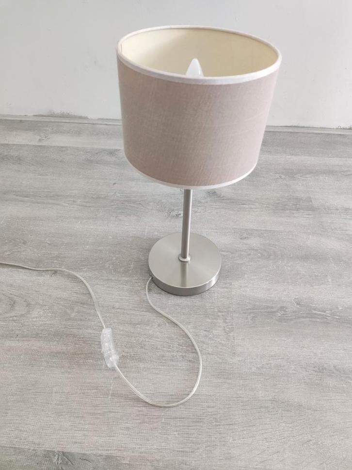 Zgan tafellamp, zeer stevig!, Huis en Inrichting, Lampen | Lampenkappen, Zo goed als nieuw, Rond, Ophalen of Verzenden