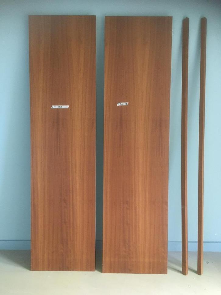 2x MDF wandpaneel bekleed met houtfineer 605x2350x20mm, Doe-het-zelf en Verbouw, Plinten en Afwerking, Zo goed als nieuw, Overige typen