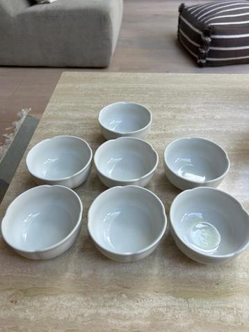 Schaaltjes / Kommetjes (7x) servies wit van Langenthal beschikbaar voor biedingen