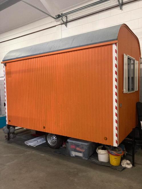 Pipowagen schaftkeet tiny house, Doe-het-zelf en Verbouw, Bouwketen en Schaftketen, Zo goed als nieuw, Ophalen