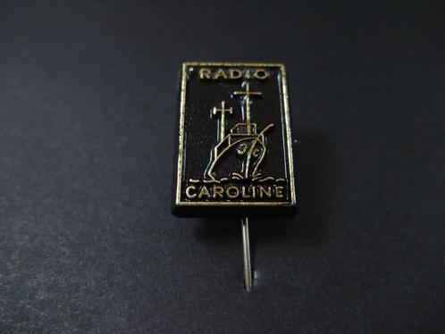 Radio Caroline 1e zeezender voor de Britse kust 1954-1990, Verzamelen, Speldjes, Pins en Buttons, Gebruikt, Overige onderwerpen