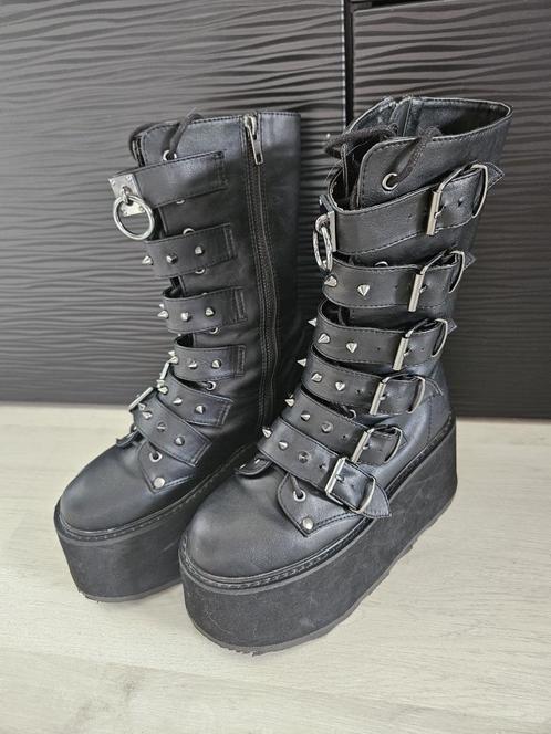 Demonia schoenen maat 39, Kleding | Dames, Schoenen, Zo goed als nieuw, Overige typen, Zwart, Ophalen of Verzenden