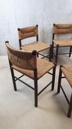 Periand stoelen, Vijf, Zes of meer stoelen, Riet of Rotan, Gebruikt, Bruin
