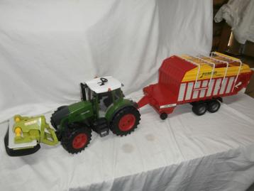 Bruder trekker met machines beschikbaar voor biedingen